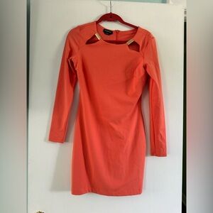 Large orange Bebe dress